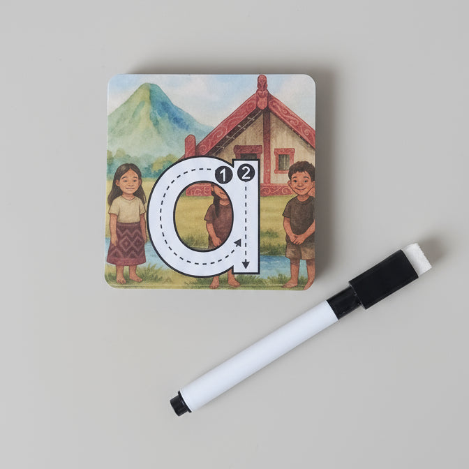 Kāri Pūriki - Lowercase Tracing Cards